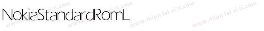 NokiaStandardRom Light字体转换